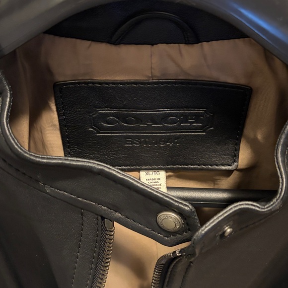 Coach Black Leather Women's Jacket - Picture 3 of 4